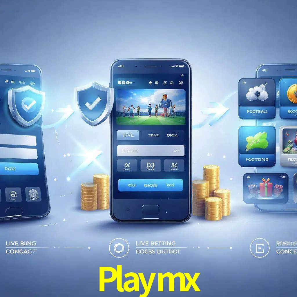 Pasos de acceso a la app Playmx en pantalla de teléfono móvil
