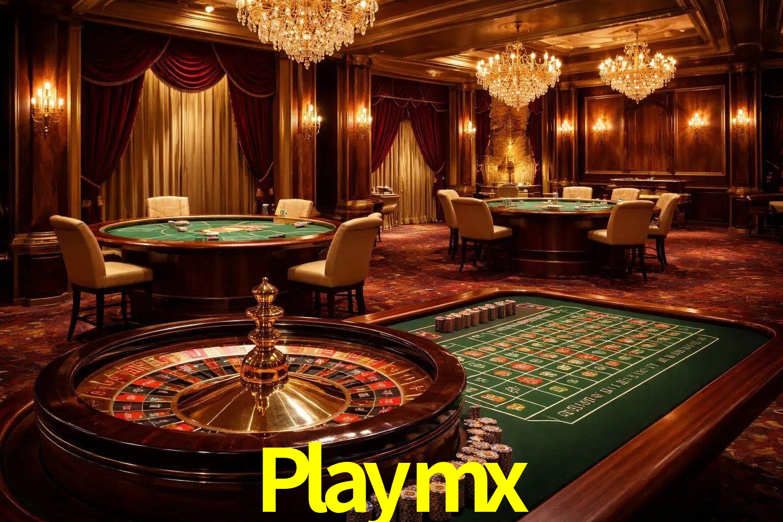 Una escena premium de mesa de casino en vivo con cartas, elementos de ruleta y un ambiente pulido de estudio de transmisión.